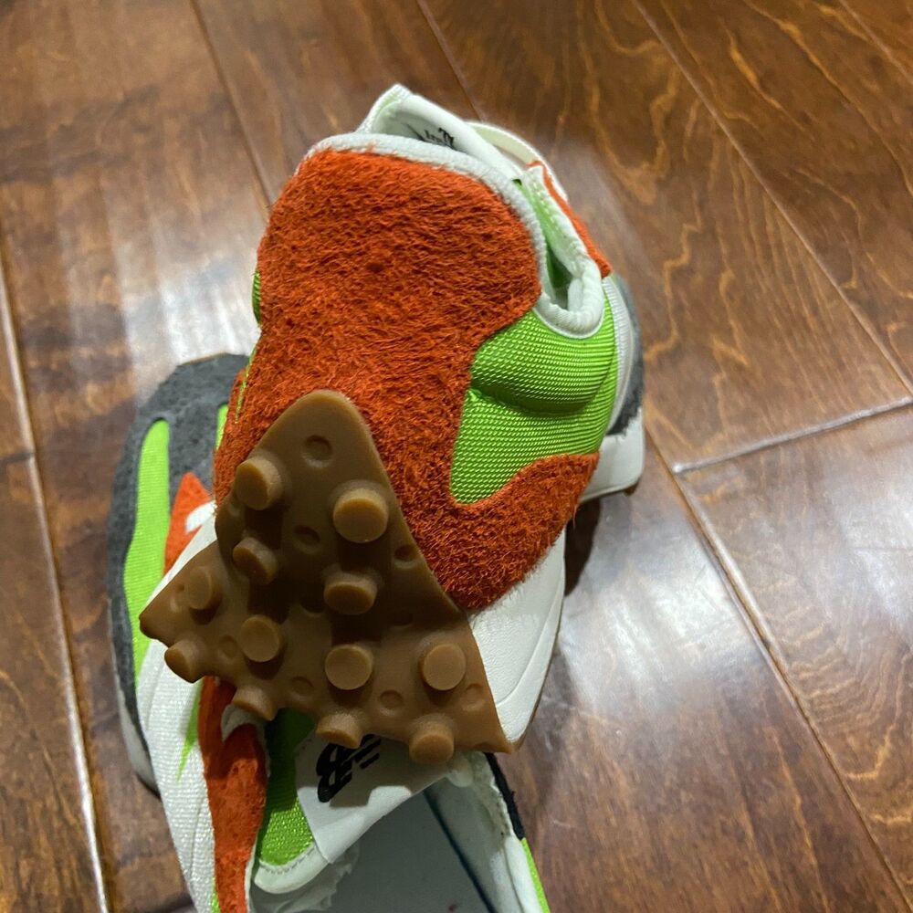 New Balance 327 NIB Fluorescent Green 2020 MS327SFA Sneakers Men's Size 10.5 - Picture 6 of 9